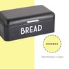 Hds Trading Metal Bread Box, Black ZOR96009